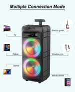 Напольная колонка BT Speaker ZQS-8211 (8"х2/40W) BT+ Караоке