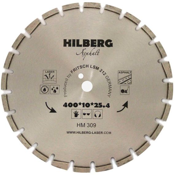 Диск алмазный по асфальту Hilberg Hard Materials 400x25.4мм (HM309)