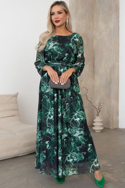 Платье Рафаэлла (малахит) Р11-1233/5 Nikol