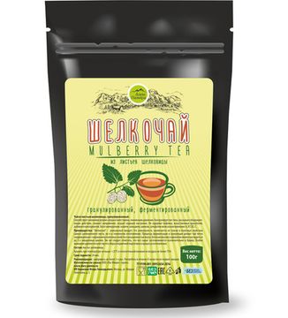 ШЕЛКОЧАЙ (чай из листьев шелковицы), 100г.