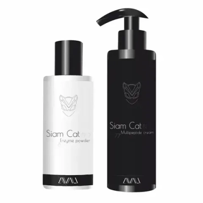 Multipeptide Cream + Enzyme Powder Siam Cat PRO | Мультипептидный крем + Энзимная пудра (профнабор)