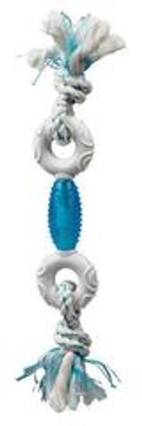 Игрушка для собак Canine Clean  "Регби с 2 кольцами", с ароматом мяты, 39 см