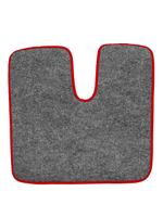 Ковры MAN TGX с 1-м ящиком (механика) (экокожа, черный, красный кант, красная вышивка)