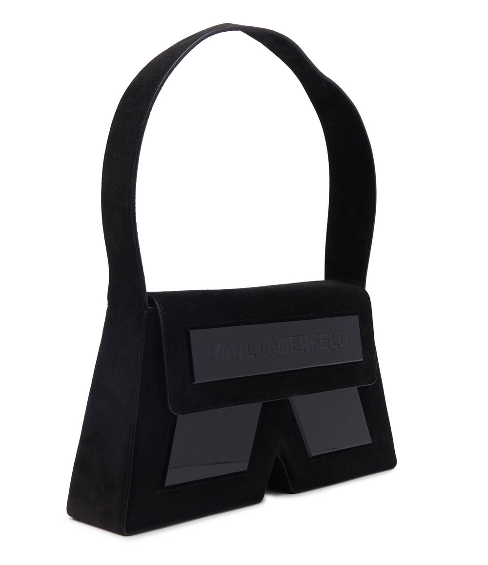 Кожаная сумка через плечо icon k Karl Lagerfeld - черный(236W3184)