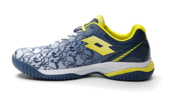 Мужские кроссовки для Падел Lotto Superrapida 200 III - all white/acid yellow/dark denim