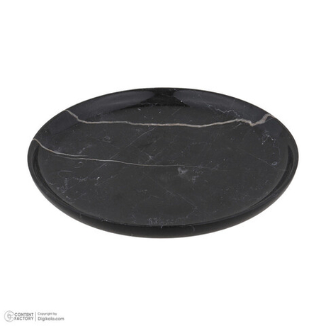 Тарелка из натурального камня черный персидский мрамор Pietra Grey 7-5. 708 Иран