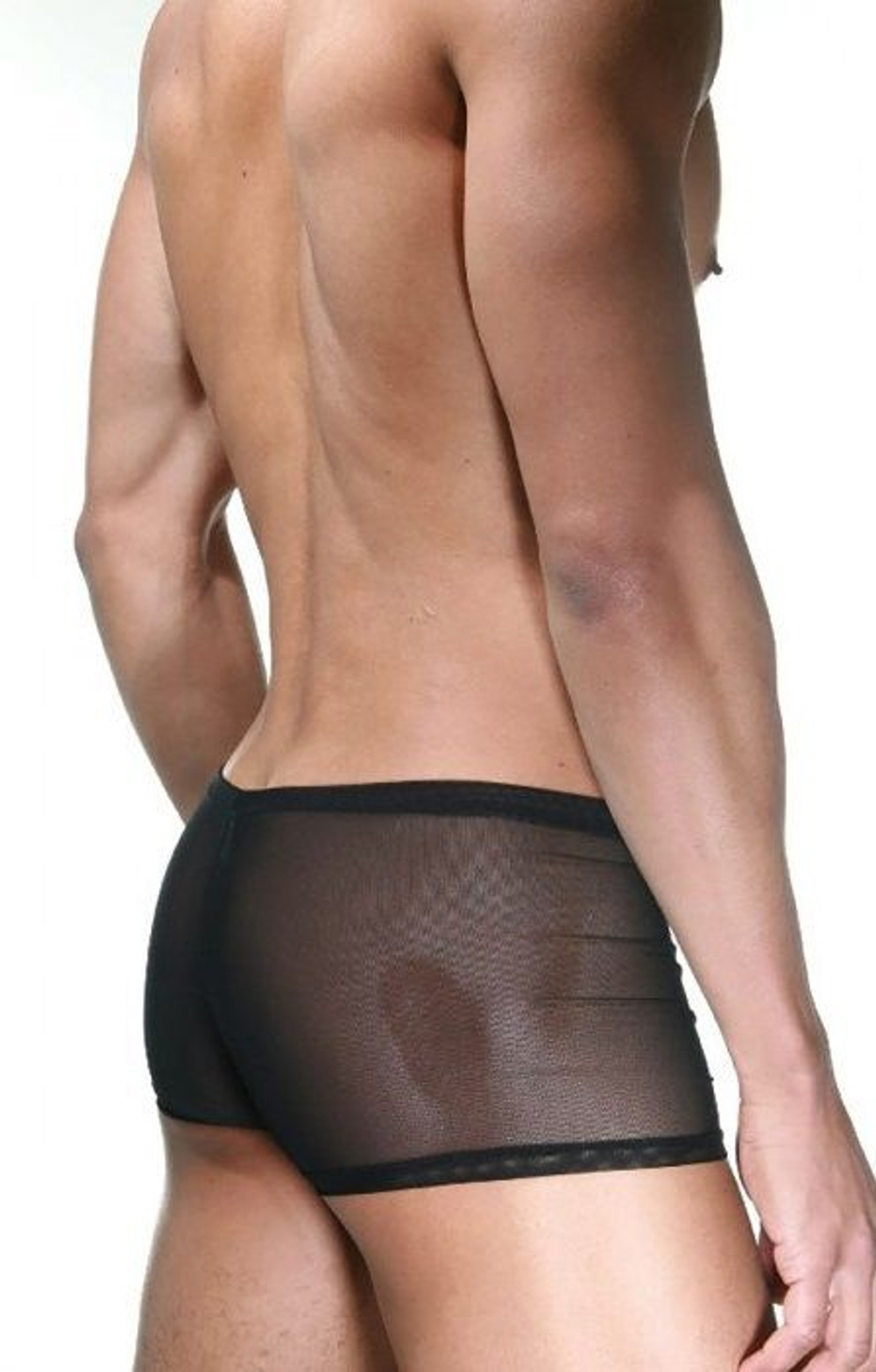 Черные боксеры с розовой вставкой (Размер: S-M) (Цвет: черный с розовым)