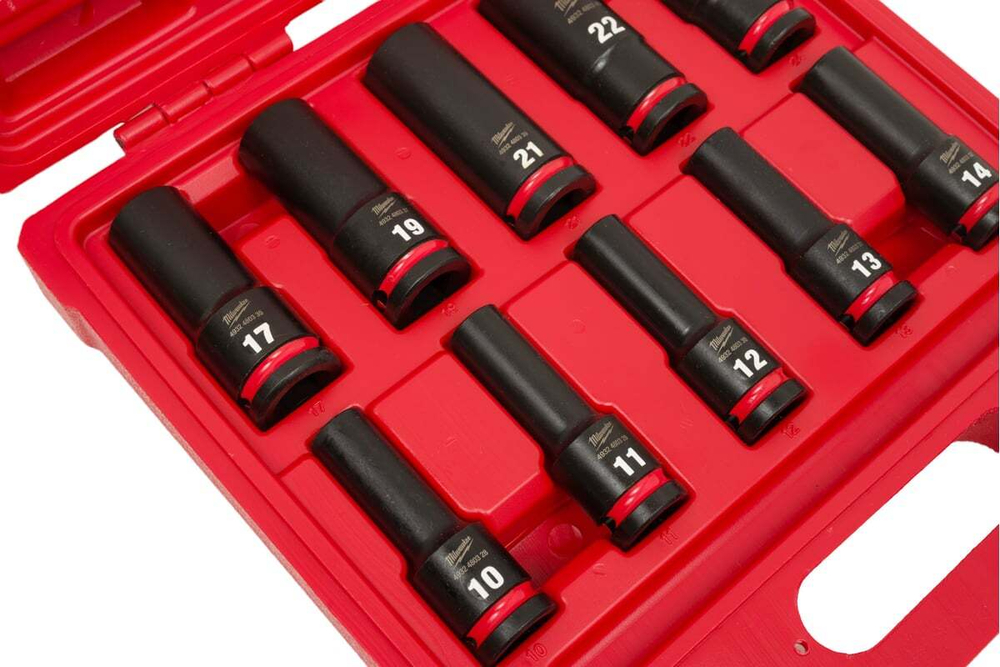 Набор головок Milwaukee ShW удлиненных 1/2" 10 шт