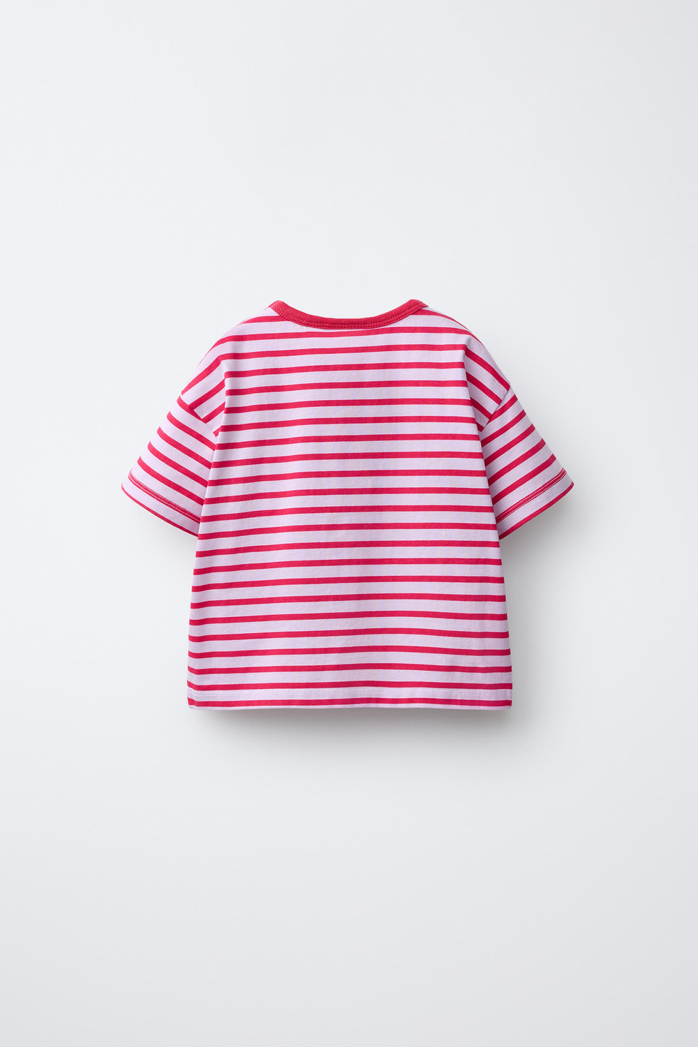 ZARA ФУТБОЛКА В ПОЛОСКУ, КРАСНЫЙ
