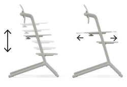 Стульчик для кормления Cybex Lemo 4 в 1 с мягкими чехлами Comfort Inlay Suede Grey/Suede Grey