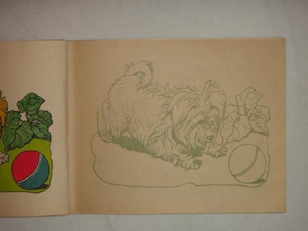 "Книжка раскраска". . 1940г.