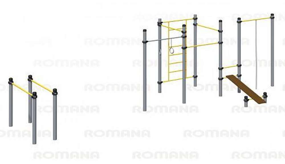 Спортивный комплекс Romana 501.39.01 для уличной площадки