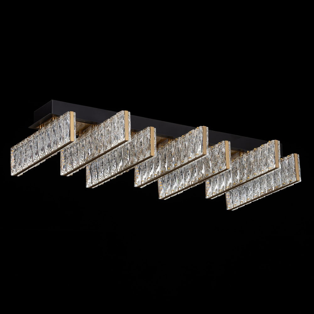 Citilux PALANT CL325272 LED Люстра хрустальная Чёрный+Бронза