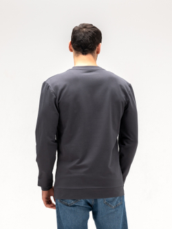 Лонгслив мужской хлопковый. Графит