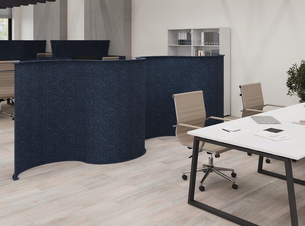 Напольная прямая перегородка VE.NPP-80.16 AK04 Акустикс (AcustiX)