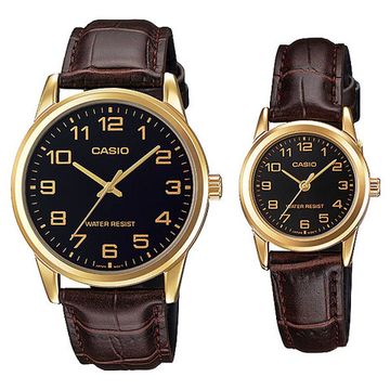 Парные часы Casio Standard: MTP-V001GL-1B и LTP-V001GL-1B