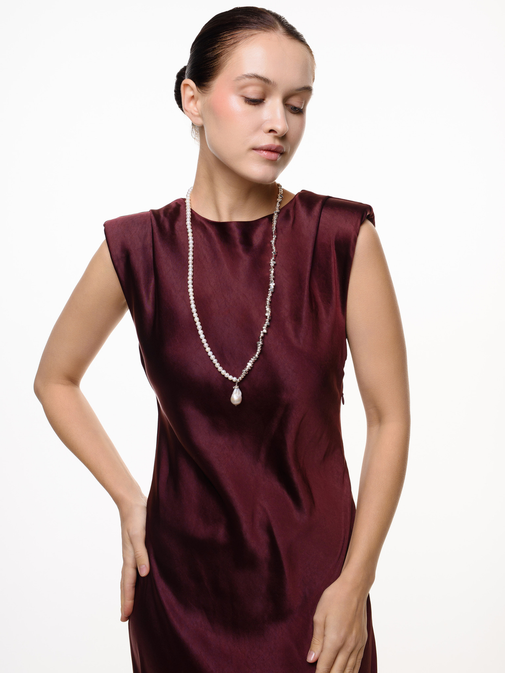 Колье Pearl Old Money Silver