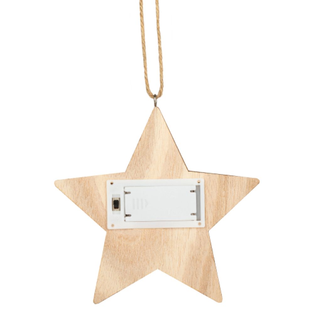 Светильник ЭРА ENGDS-4L новогодний светодиодный Звездочка подвесной 15 см 2*АА | Фигуры