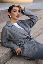 Пальто-пиджак (серый) Б14131-7М LT Collection