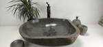 Раковина из речного камня RS-6851 (60*52*15)