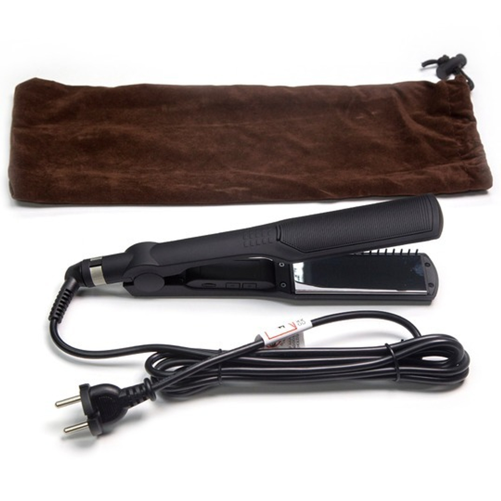 Утюжок для выпрямления волос с зеркальным титановым покрытием