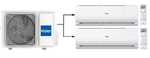 Мульти-сплит-система на 2 комнаты Haier 2U40S2SM1FA/AS09TS6HRA-M/AS12TS6HRA-M