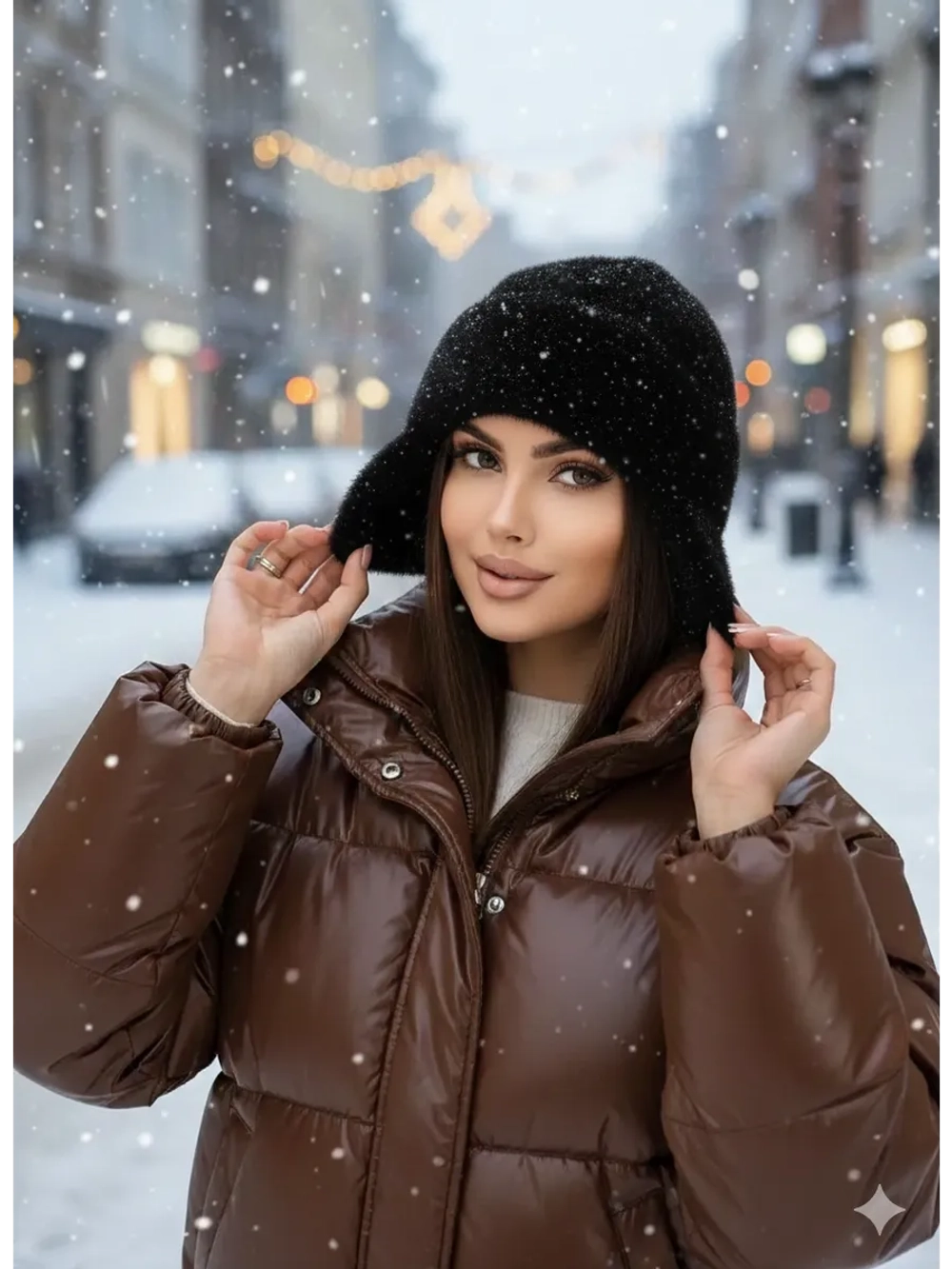 шапка ушанка зимняя пушистая