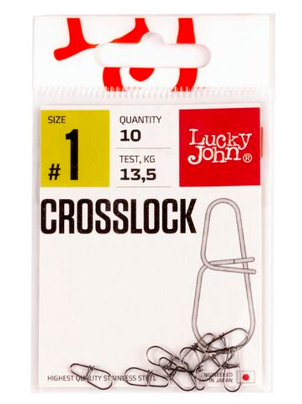 Застежки LJ Pro Series CROSSLOCK №001, 13.5кг, 10шт.