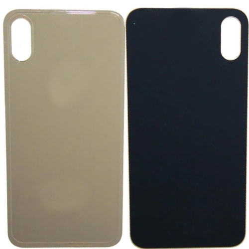Задняя крышка для Apple iPhone Xs Золото (широкий вырез под камеру) - Премиум
