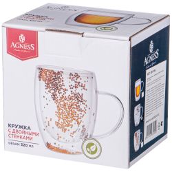 КРУЖКА С ДВОЙНЫМИ СТЕНКАМИ 320 МЛ (КОР=48ШТ.)