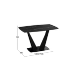 Стол кухонный обеденный раздвижной Капучино Матовый/Стекло Матовое Капучино, Фабио, 130х80х75 см