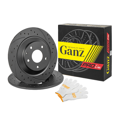 Диск тормозной GANZ задний перфорированный PRO-Line с покрытием (комплект - 2 шт) MAZDA CX-5 Арт.: GIJ10132S