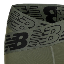 Женские теннисные брюки New Balance Relentless Crossover High Rise 7/8 Tight Women - Green