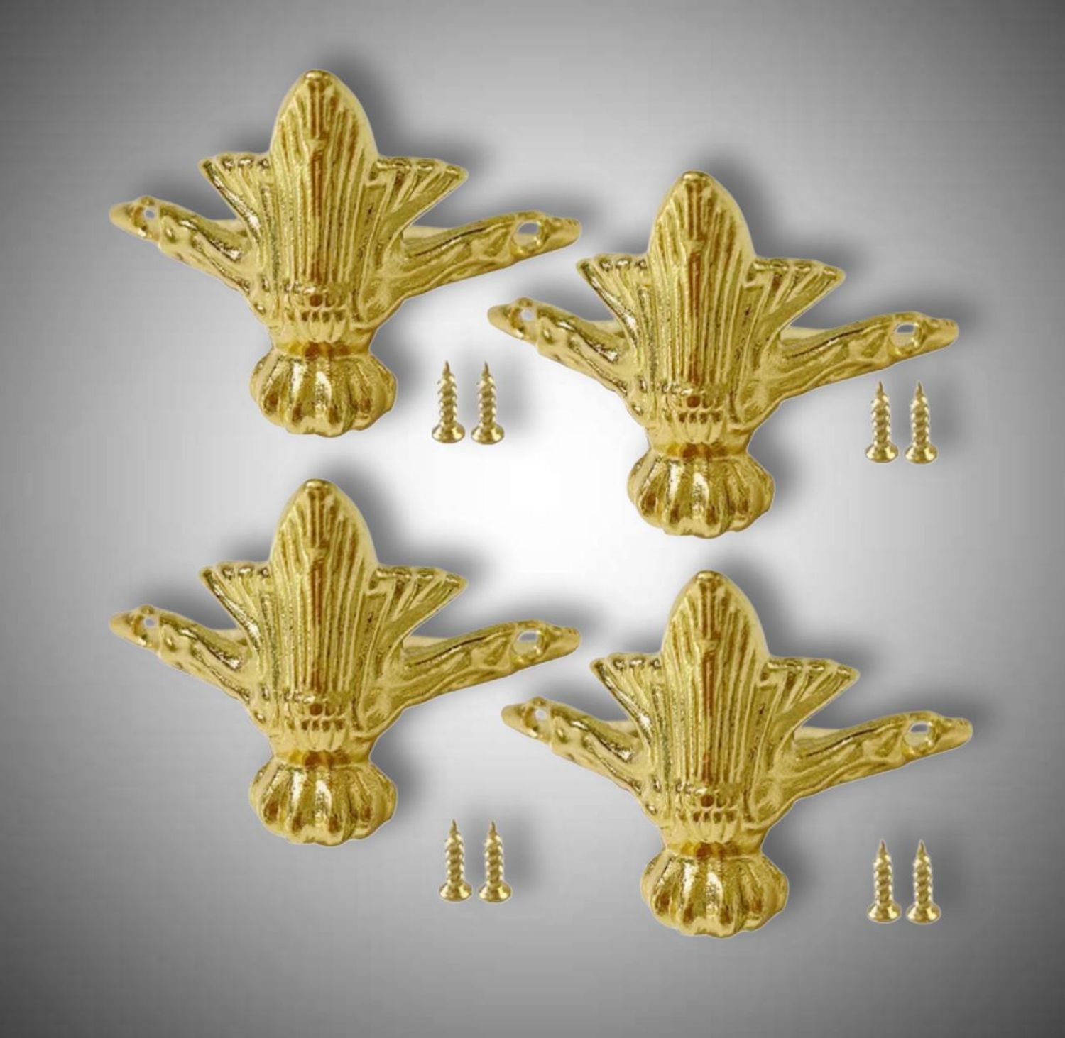 ножка для шкатулки C040-41 золото метал 40*60мм