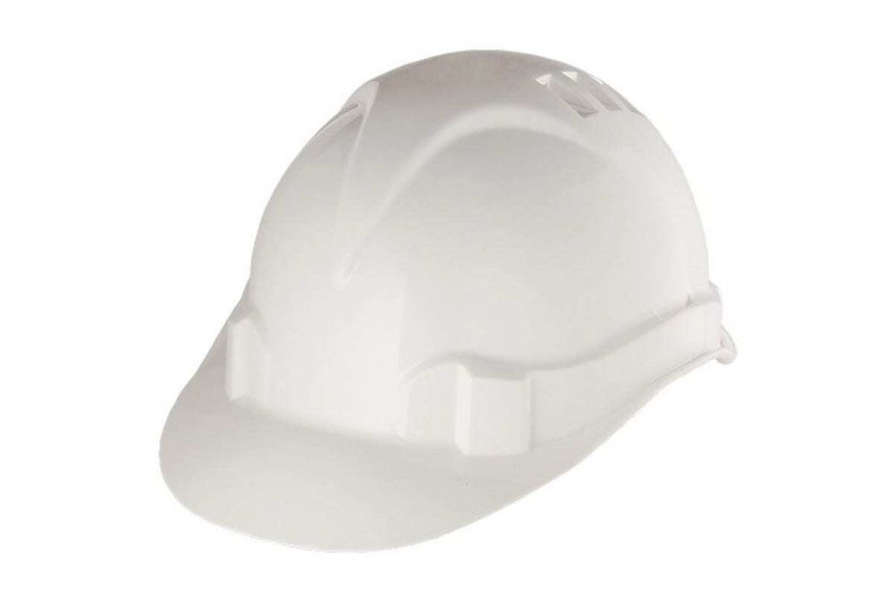 КАСКА ЗАЩИТНАЯ СИБРТЕХ ИЗ УДАРОПРОЧНОЙ ПЛАСТМАССЫ/БЕЛЫЙ 89114