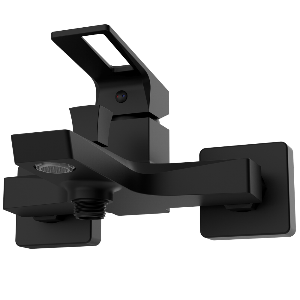 Смеситель для ванны с душем STWORKI Хедмарк S38100BK матовый чёрный