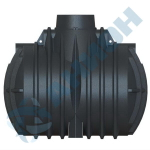 Емкость для септика двухкамерная Анион 3700 л. вертикальная (2400x1620x2070см;черный) - арт.559475