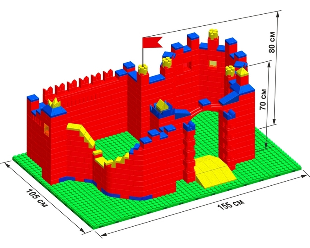 Конструктор Leco Замки GigaBloks 5"