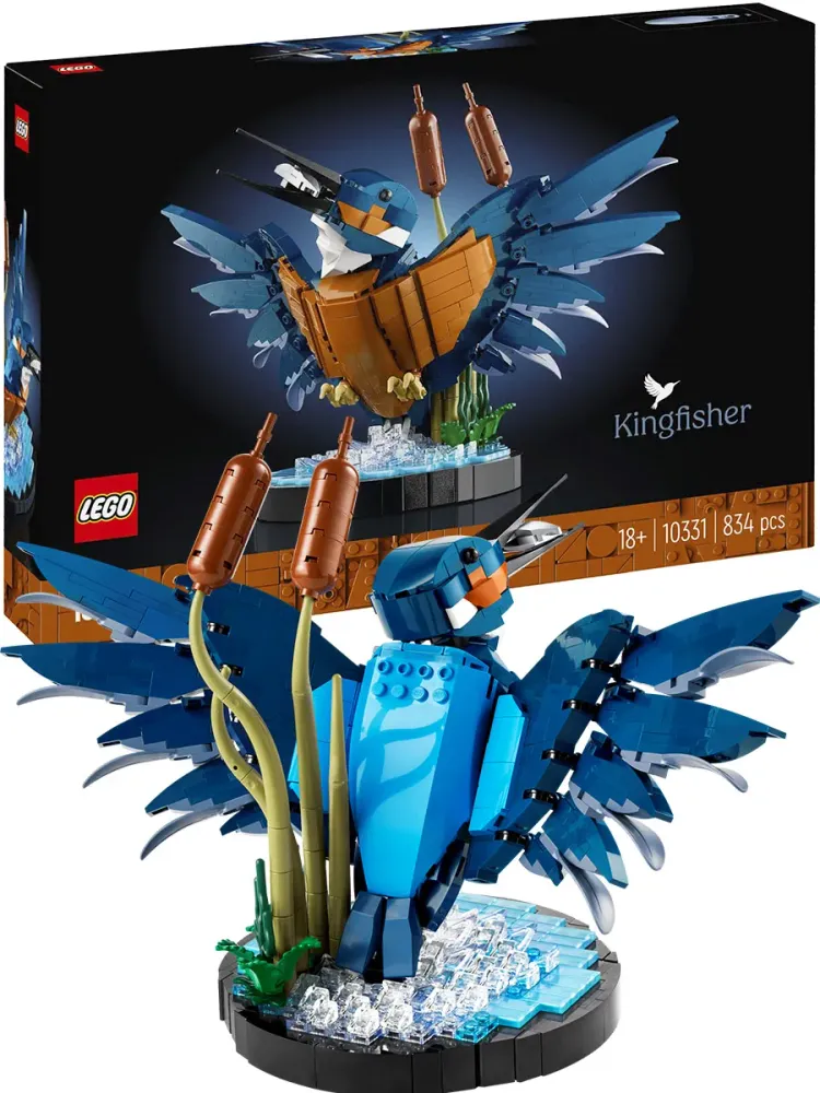 Конструктор для взрослых Icons 10331 Птица зимородок