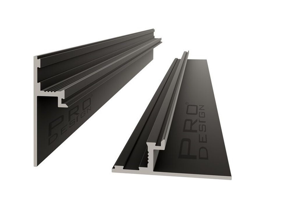 Теневой плинтус Pro Design 1269 черный, 2700x10x31,8 мм