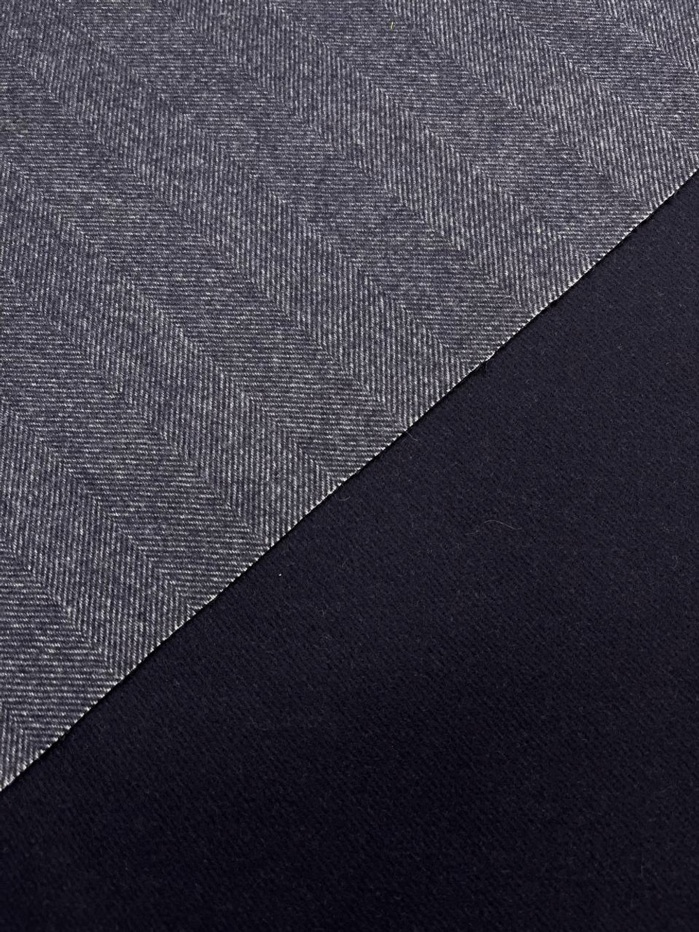 Кашемир Brunello Cucinelli double face темно-синий/ёлочка