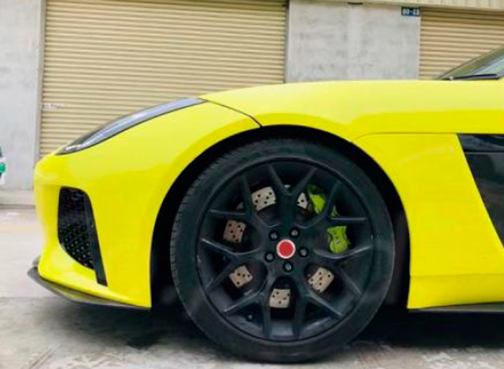 Губа переднего бампера в стиле SVR для Jaguar F-Type 2013-2020 Ягуар