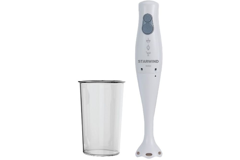 Блендер погружной Starwind SBP1112 400Вт белый/серый