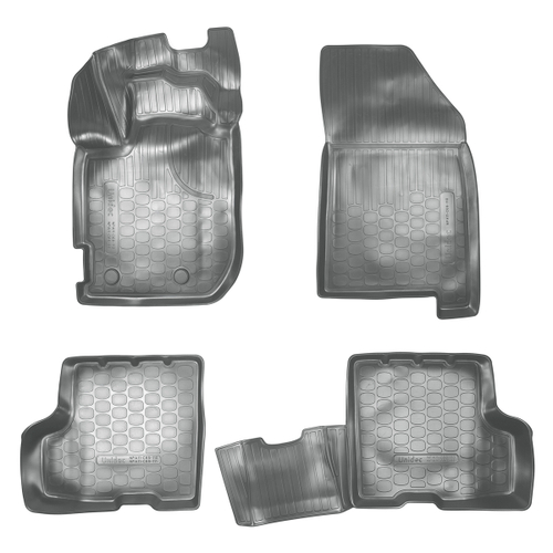 Ковры в салон Norplast/Unidec для Renault Duster в кузове HJD Euro (2018-), Серый, версия с ящиком под сиденьем, арт.NPA11-C69-110-G