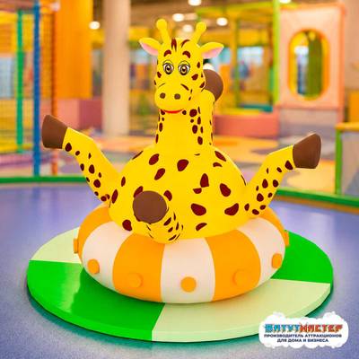 Детский аттракцион 4kids Карусель «Жирафик» c электроприводом