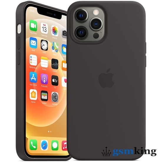 Apple Silicone Case with MagSafe iPhone 12 Pro Max Black (Чёрный) MHLG3ZE/A