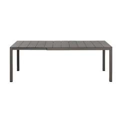 Стол металлический раздвижной Rio Alu, 140-210х85 см, тортора