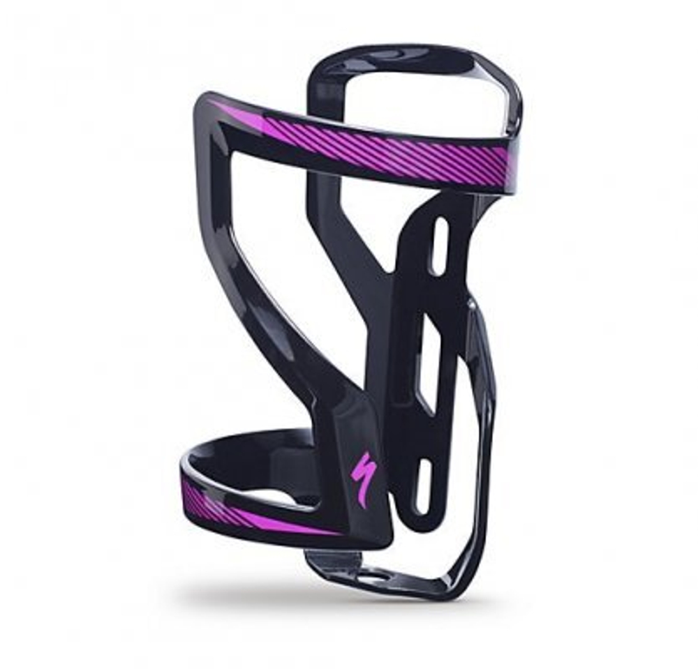 Флягодержатель Specialized Zee Cage II, правосторонний, черный/розовый`2017  43014-2132