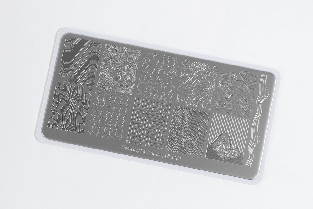 Swanky Stamping Пластина для стемпинга 158 абстракция