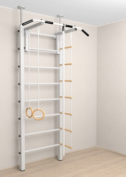 Шведская стенка Sv Sport враспор (Турник стандарт/Канат/Кольца/Лестница)